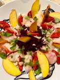 Monkfish Carpaccio with Fruit