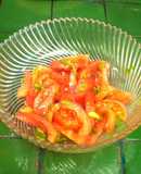 Marash salata / Aghtzan, ensalada armenia de jitomate