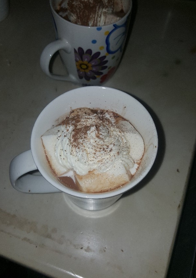 Una foto de Chocolate con malvaviscos
