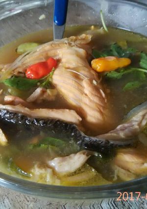 Foto resep Sup tulang belly salmon