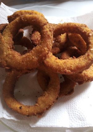 Una foto de Aros de cebolla