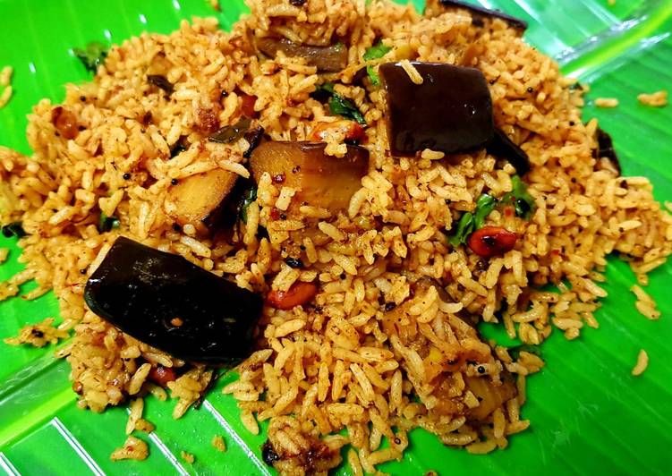 Recipe of Any-night-of-the-week Vangibhath (Brinjal Rice)