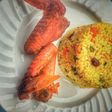 Fried rice and chicken