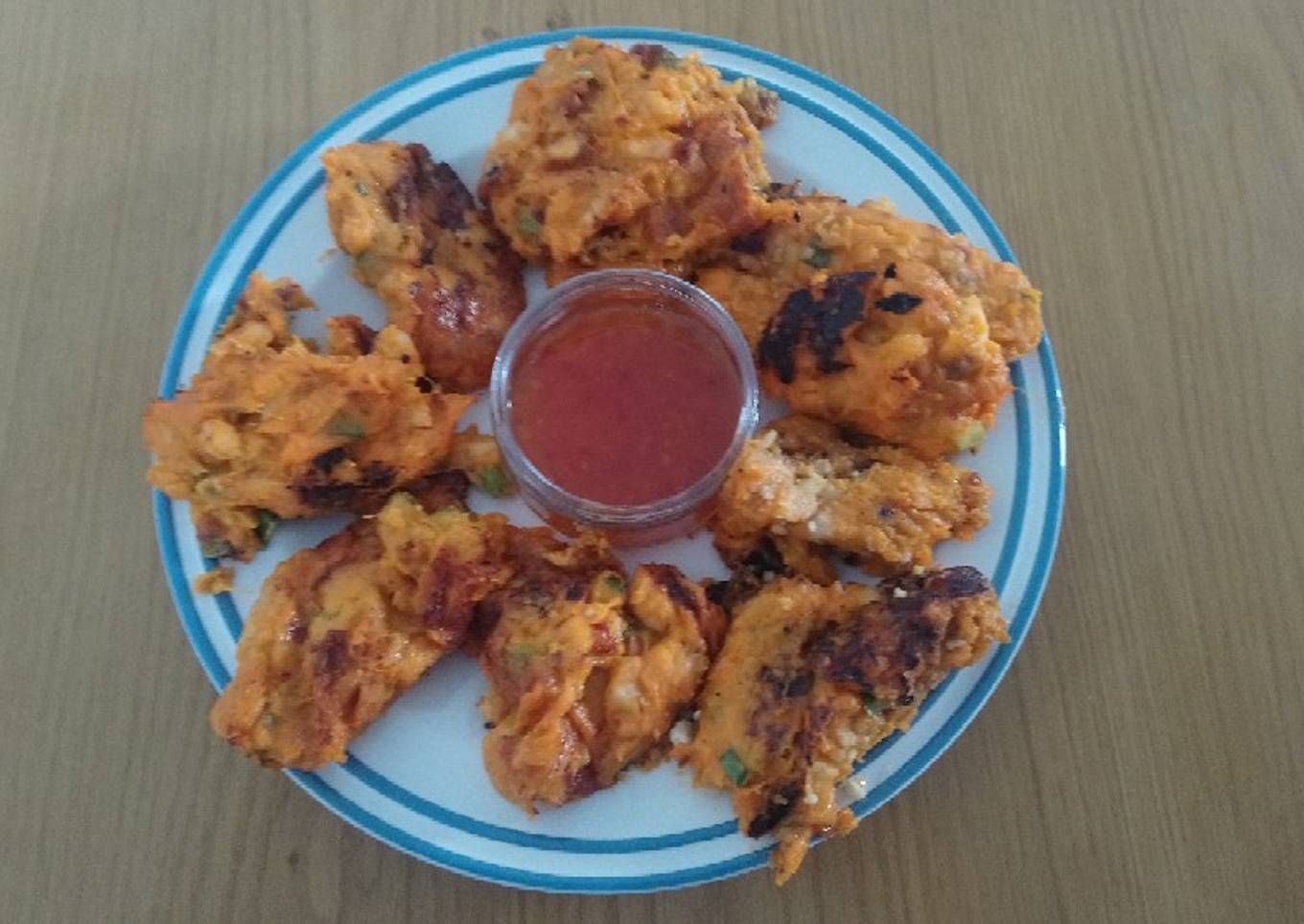 Sweet Potato and Prawn Cakes