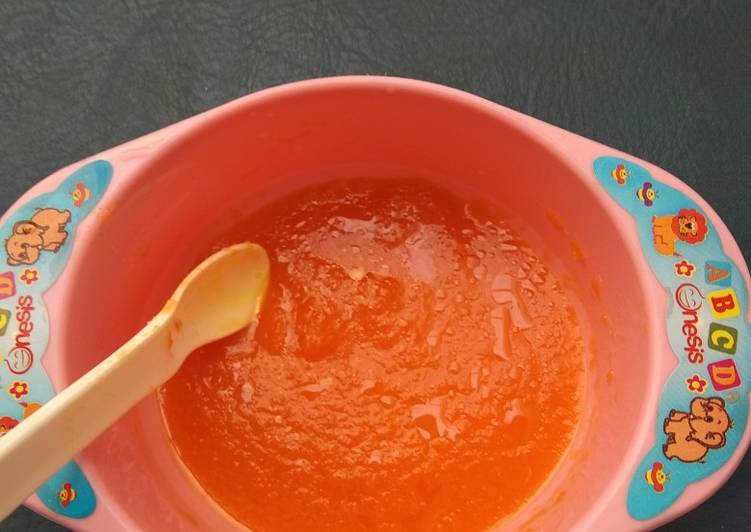 Bumbu MPASI 6 bulan menu tunggal puree labu kuning | Cara Masak MPASI 6 bulan menu tunggal puree labu kuning Yang Sedap