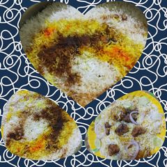 A picture of Chicken biriyani.