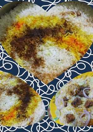 A picture of Chicken biriyani.