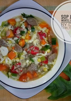 Foto resep Sop Jagung Wortel Bakso Sosis