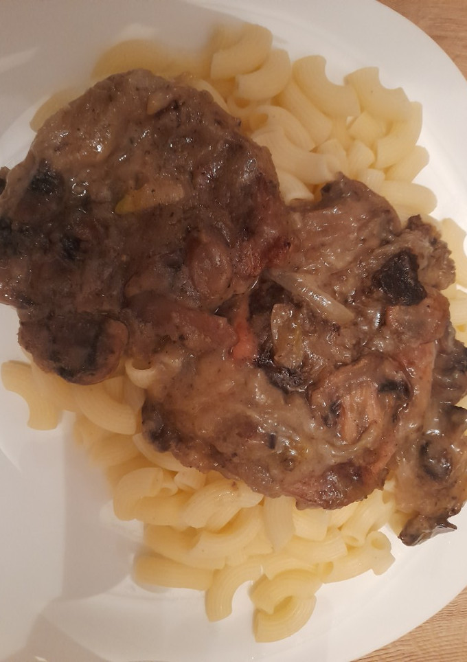 Amerikai stílusú gombás karaj recept fotója