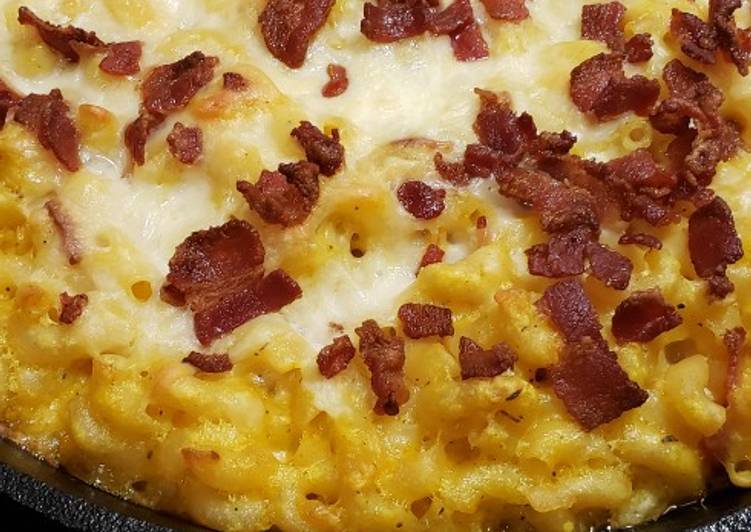 Steps to Prepare Super Quick Homemade Butternut Squash Mac and Cheese with Bacon