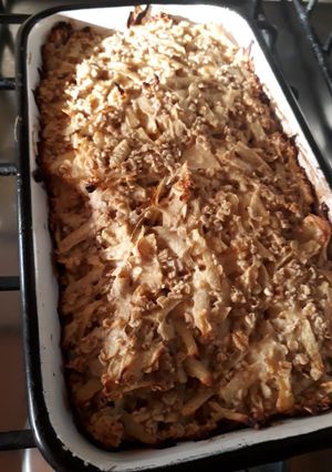Una foto de Budín de manzana y avena