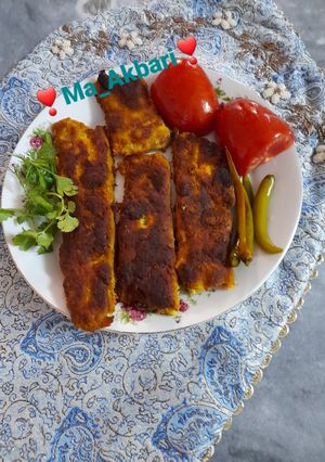 عکسی از دستور کباب تابه ای مرغ