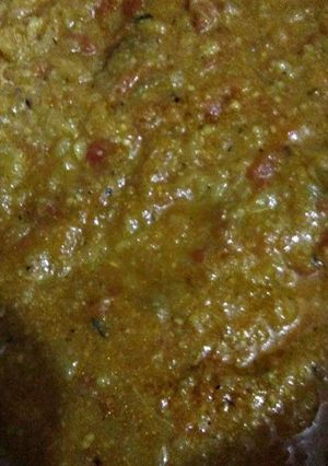 A picture of Baingan ka bharta.