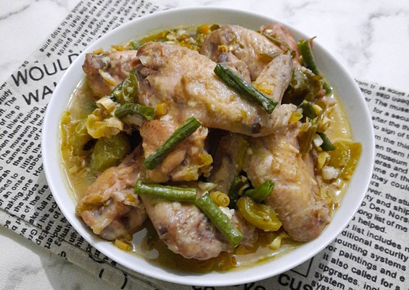 Rica-Rica Ayam Cabe Ijo