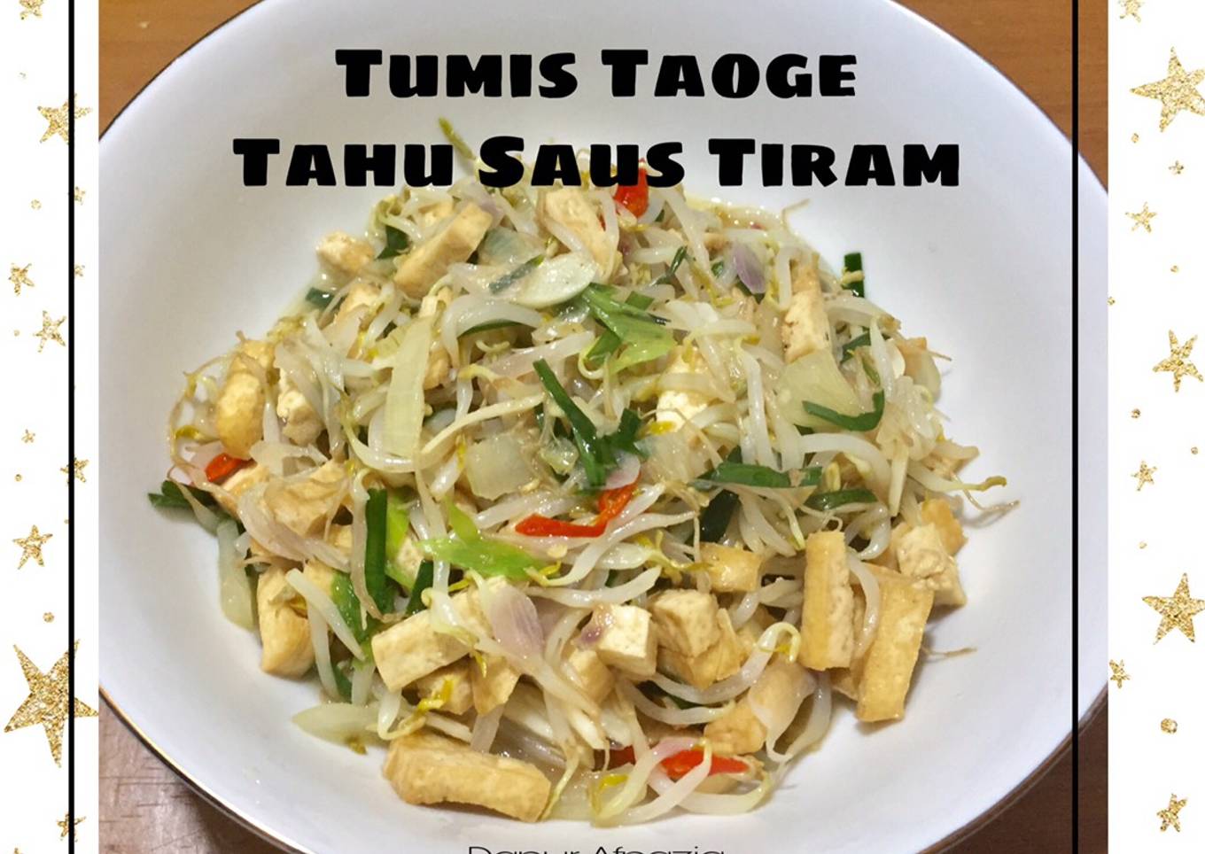 Tumis Taoge Tahu Saus Tiram
