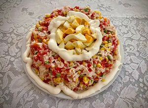 Una foto de Corona de salpicón de pollo
