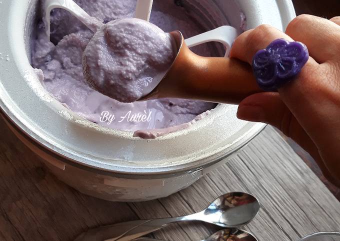 ☆Glace au Yaourt & Violette☆