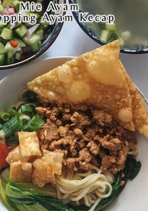 Foto resep Mie Ayam Topping Ayam Kecap