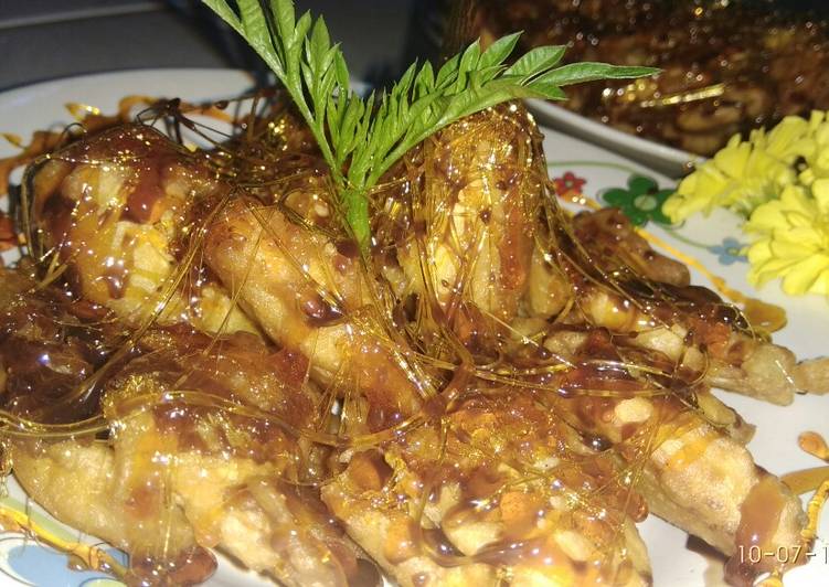 Pisang goreng crispy bermandikan caramel