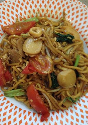 Foto resep Mie goreng tomat seafood