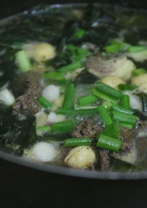 Hình của món Canh Rong Biển hầm Hạt sen.