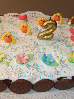 Una foto de Tarta de cumpleaños "El jardín nevado de Emma"