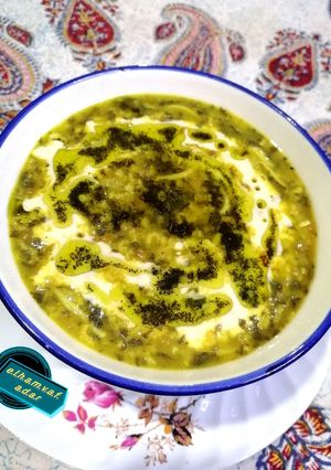عکسی از دستور آش اسفناج