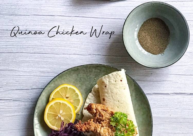 Resepi Quinoa Chicken Wrap - Homemade yang Lezat