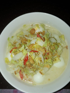 Foto resep Sawi putih santan