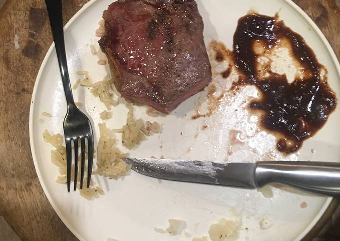 Broiled steak