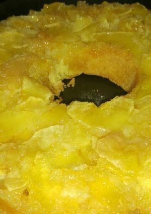 Una foto de Tarta invertida de manzanas