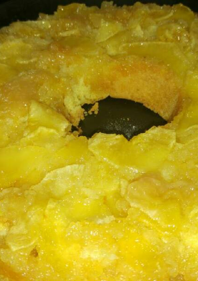 Una foto de Tarta invertida de manzanas