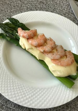 Una foto de Espárragos con sábana