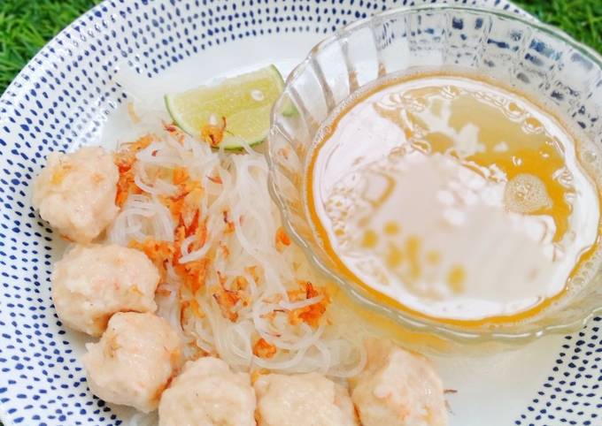 Resep Bakso Udang Kuah Kaldu Udang Oleh Lylas Kitchen Cookpad