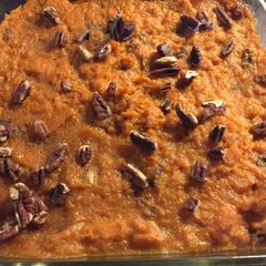 Mashed maple sweet potatoes A picture of Mashed maple sweet potatoes.