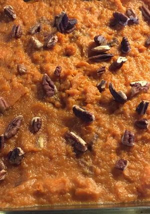 A picture of Mashed maple sweet potatoes.