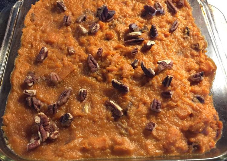 Mashed maple sweet potatoes