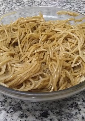 Una foto de Ensalada fideos con soja