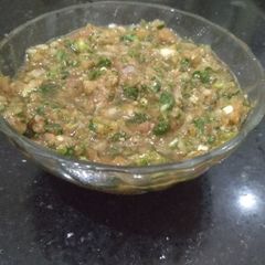 Dhaniye ki chutney A picture of Dhaniye ki chutney.