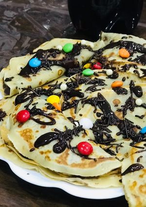 صورة لوصفة لي كريب لون ومذاق ولا اروع 😻😻