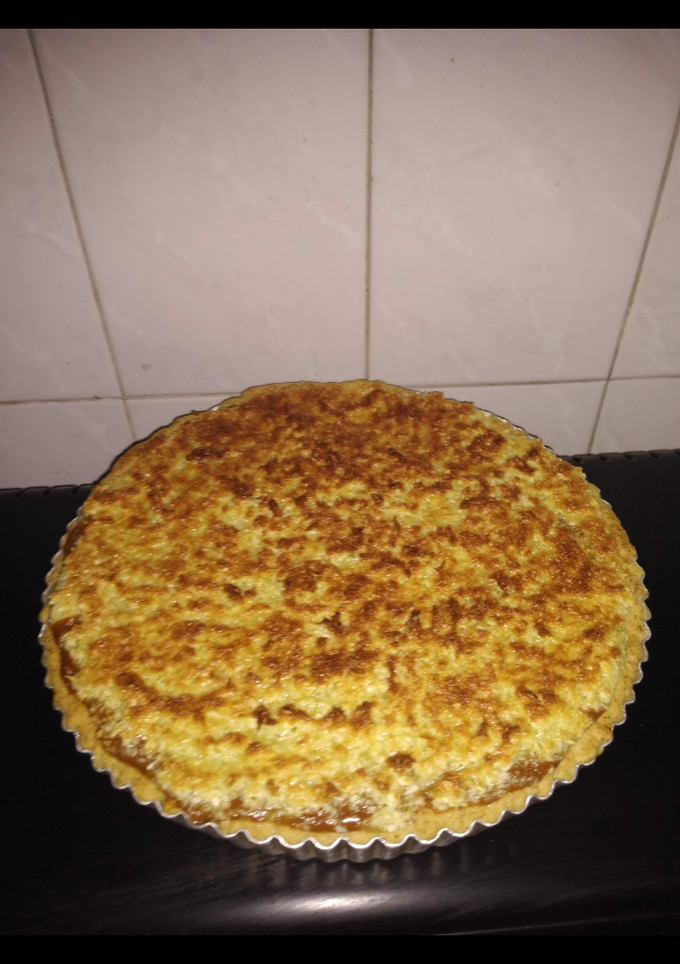 Una foto de Tarta de coco y dulce de leche