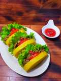 Roti Kukus Labu Kuning Ayam Teriyaki