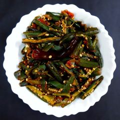 Bhindi Bhaaji /Bhendi ko Tarkari/ Bhindi Sabzi A picture of Bhindi Bhaaji /Bhendi ko Tarkari/ Bhindi Sabzi.