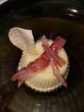 Flan di parmigiano con bacon croccante