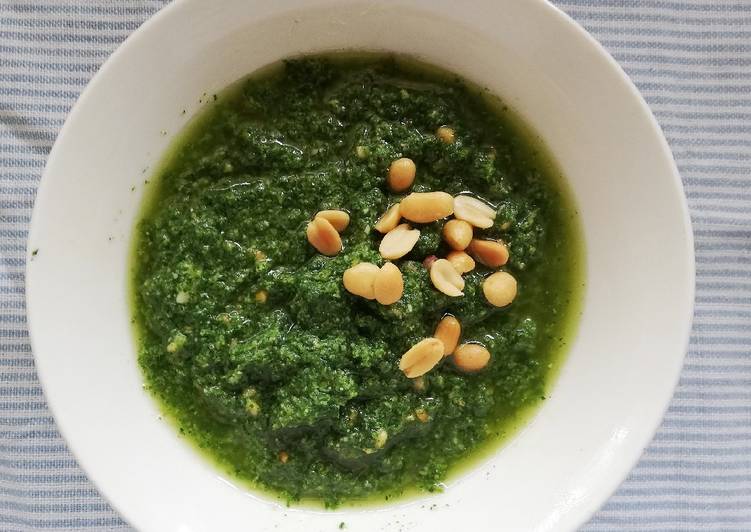 Steps to Prepare Speedy Imifino (African wild greens) pesto