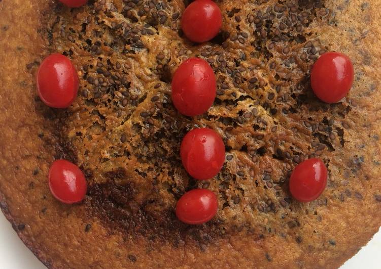 Black sesame cake with jaggery