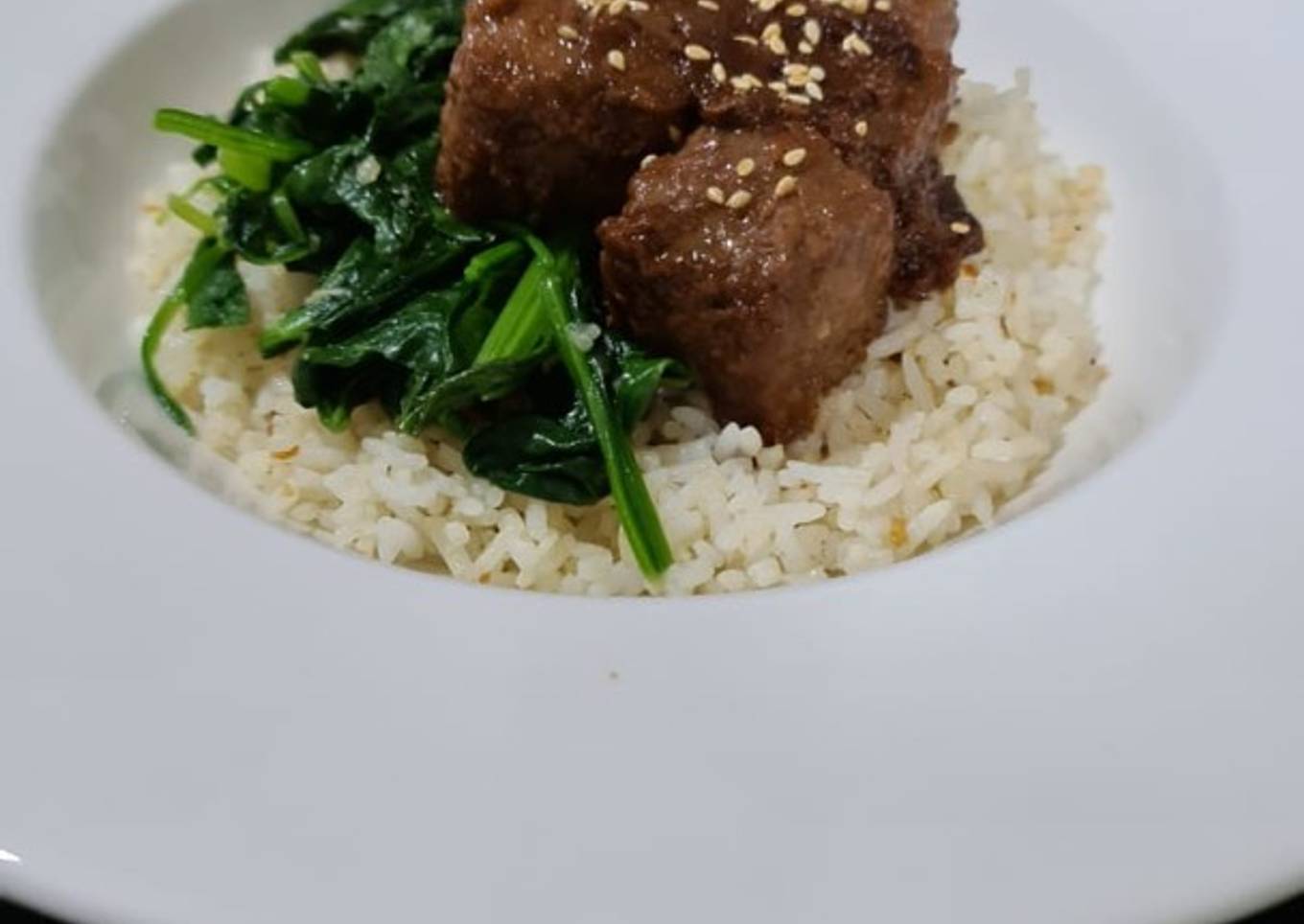 Korean BBQ Beef with Garlic Butter Rice