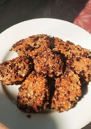 Foto resep Cemilan Diet #1 Oatmeal Banana Cookies (No Oven)