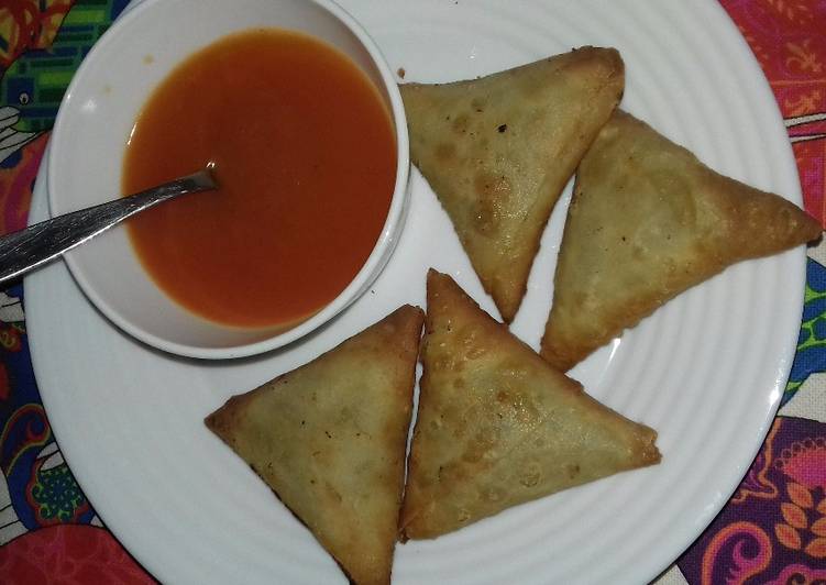 Cara Gampang Membuat Sambosa sayur (vegetarian), Enak