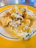 Paccheri al limone e coriandolo